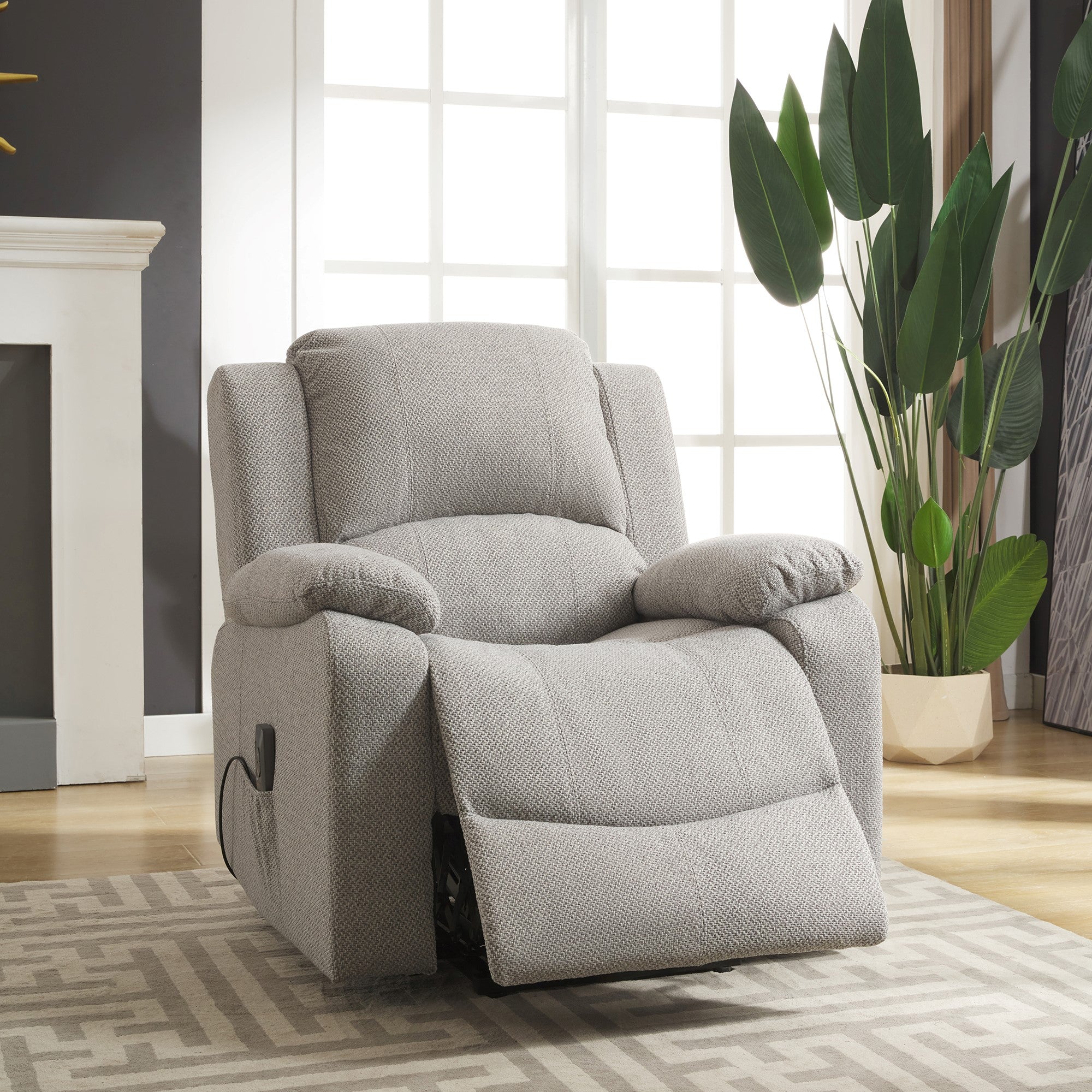 Heated reclining massage online chair with ottoman