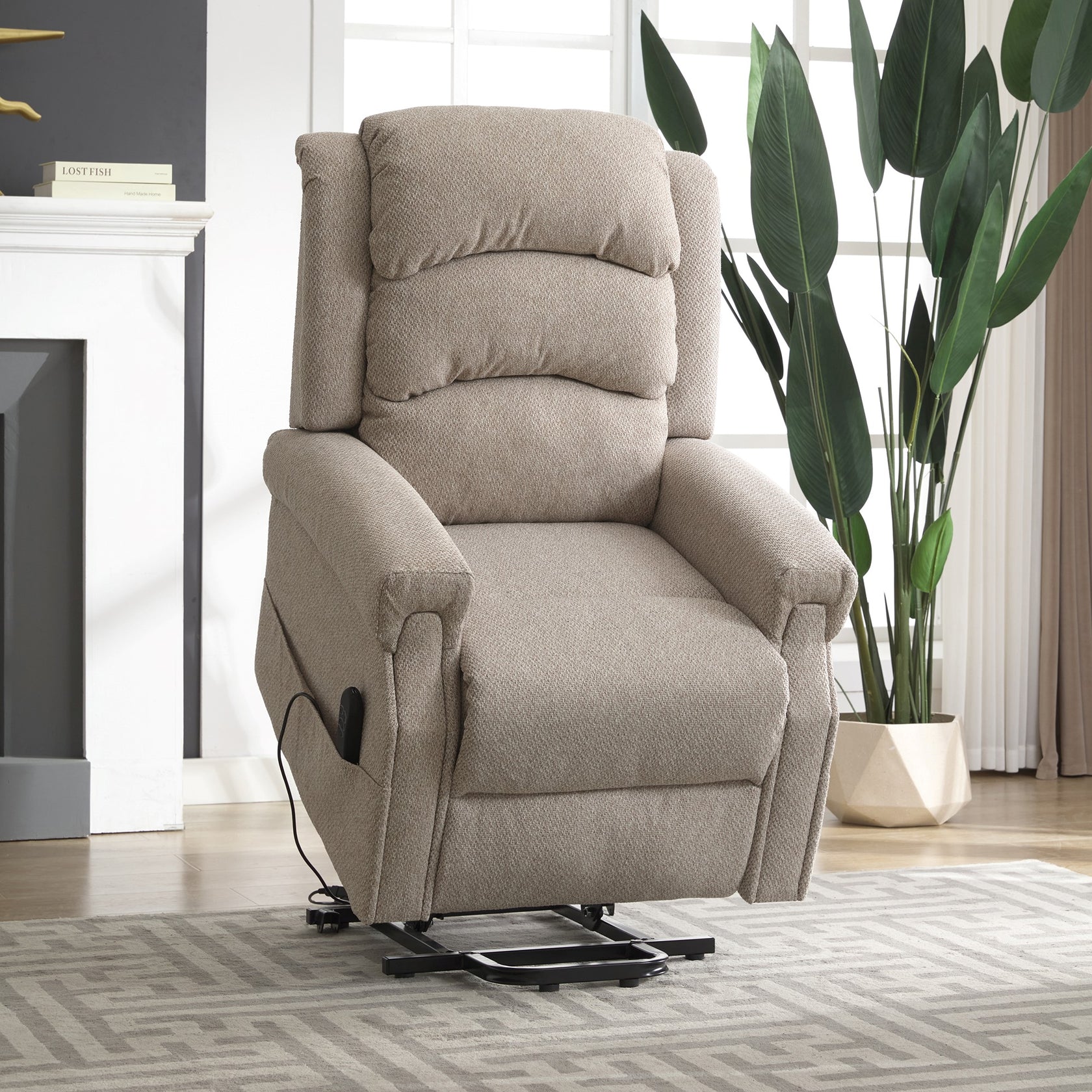 Broughton heat massage dual motor electric riser recliner – The ...